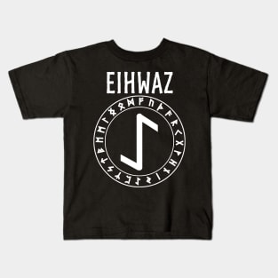 Eihwaz Ancient Norse Rune Kids T-Shirt